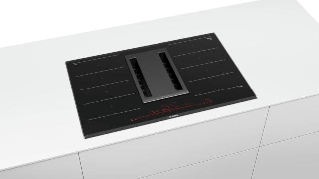 cappa integrata Bosch PXX875D34E piano a induzione con ventilazione integrata cappa integrata Bosch PXX875D34E piano a induzione con ventilazione integrata
