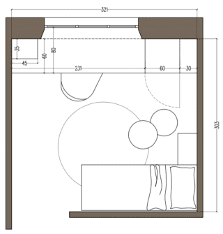 pianta camera sfruttare spazio intorno finestra pianta camera sfruttare spazio intorno finestra