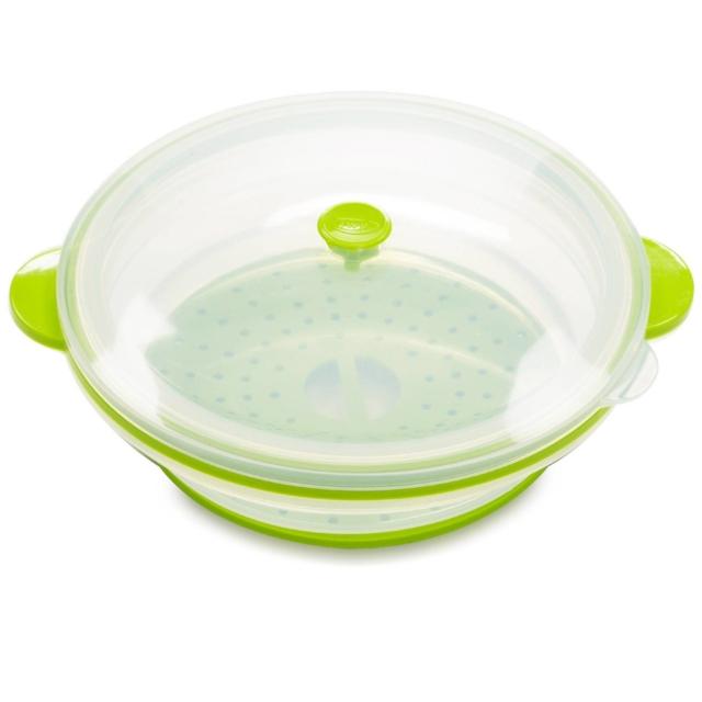 La vaporiera WP in vendita su Qvc.it comprimibile, è in silicone. Si lava in lavastoviglie e occupa poco spazio perché può essere piegata prima di venire riposta. La base forata è l'ideale per realizzare cotture al vapore molto salutari e, una volta rimossa, si può utilizzare come un normale contenitore. Ha diametro di 28 cm. Prezzo 19,90 euro. www.qvc.it La vaporiera WP in vendita su Qvc.it comprimibile, è in silicone. Si lava in lavastoviglie e occupa poco spazio perché può essere piegata prima di venire riposta. La base forata è l'ideale per realizzare cotture al vapore molto salutari e, una volta rimossa, si può utilizzare come un normale contenitore. Ha diametro di 28 cm. Prezzo 19,90 euro. www.qvc.it