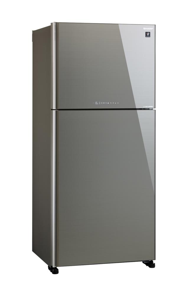 frigorifero doppia porta Evolution Glass SJ-XG690GSL di Sharp con purificazione aria Plasmacluster frigorifero doppia porta Evolution Glass SJ-XG690GSL di Sharp con purificazione aria Plasmacluster