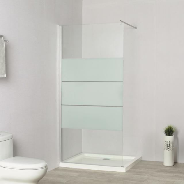 lastra della doccia Walk-in Easy 120 di Leroy Merlin dal profilo in alluminio silver lastra della doccia Walk-in Easy 120 di Leroy Merlin dal profilo in alluminio silver