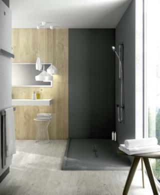 pannelli decorativi Skin Panel di Fiora sono utili per rinnovare le pareti della doccia walk-in senza interventi in muratura pannelli decorativi Skin Panel di Fiora sono utili per rinnovare le pareti della doccia walk-in senza interventi in muratura