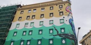 A Roma nel quartiere Ostiense il più grande murales ecologico d’Europa