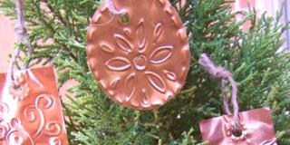 Decorazioni per l’albero di Natale in rame