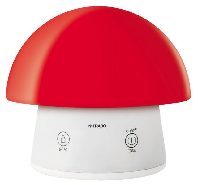 bilancia elettronica Alice design Sparvieri e Del Ciotto di Trabo a forma di fungo bilancia elettronica Alice design Sparvieri e Del Ciotto di Trabo a forma di fungo