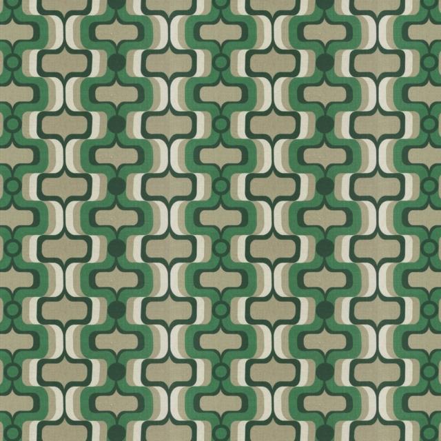 “Aurigio”, il tessuto motivo Sixties , stampato misto lino per rivestimento e decorazione, collezione “Influences” di Carlucci by JAB Anstoetz “Aurigio”, il tessuto motivo Sixties , stampato misto lino per rivestimento e decorazione, collezione “Influences” di Carlucci by JAB Anstoetz