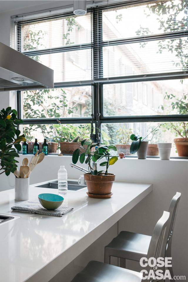cucina bancone sotto finestra progetto per sfruttare l'altezza cucina bancone sotto finestra progetto per sfruttare l'altezza