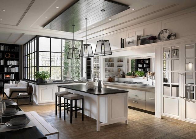cucina Bellagio di Marchi Cucine color bianco gesso e grigio perla cucina Bellagio di Marchi Cucine color bianco gesso e grigio perla