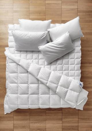 piumini, coprimaterasso, cuscini perla