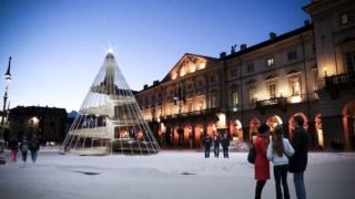 albero di Natale ad Aosta Terzo Avvento albero di Natale ad Aosta Terzo Avvento