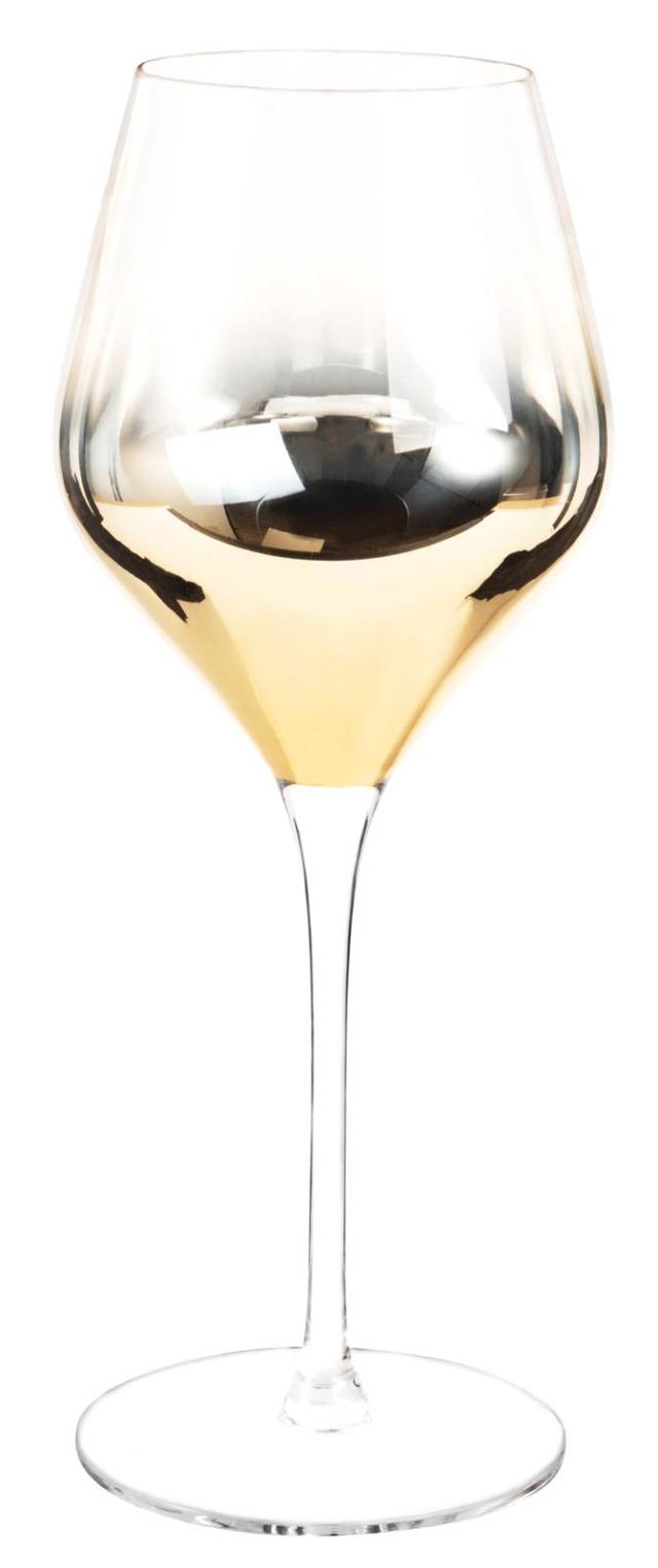 bicchiere per vino bianco Harmony di Maison du Monde in vetro con decoro sfumato bicchiere per vino bianco Harmony di Maison du Monde in vetro con decoro sfumato