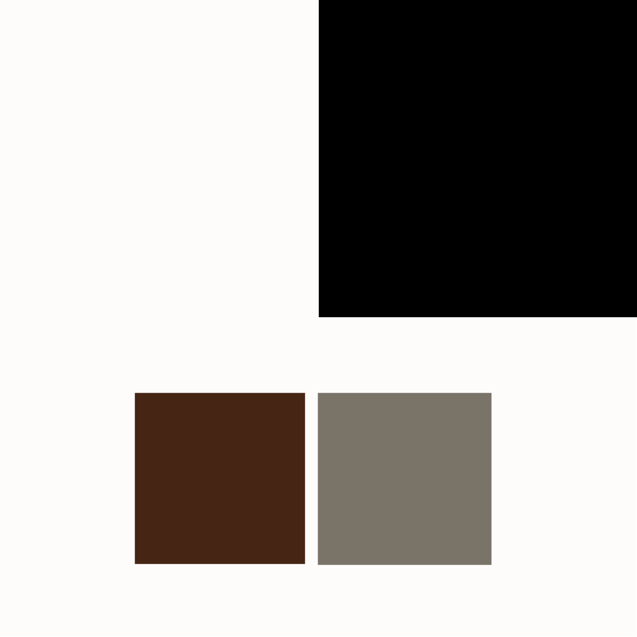 abbinamento nero bianco marrone grigio