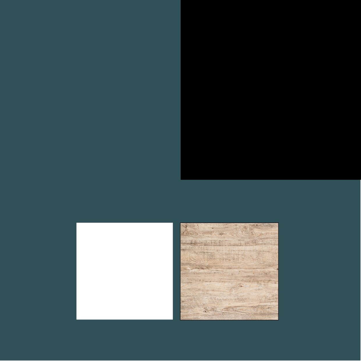 abbinamento nero bianco ottanio legno grigio