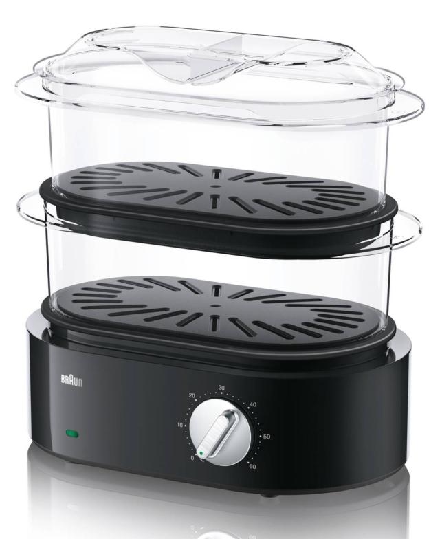 vaporiera elettrica FS 5100BK di Braun nera vaporiera elettrica FS 5100BK di Braun nera