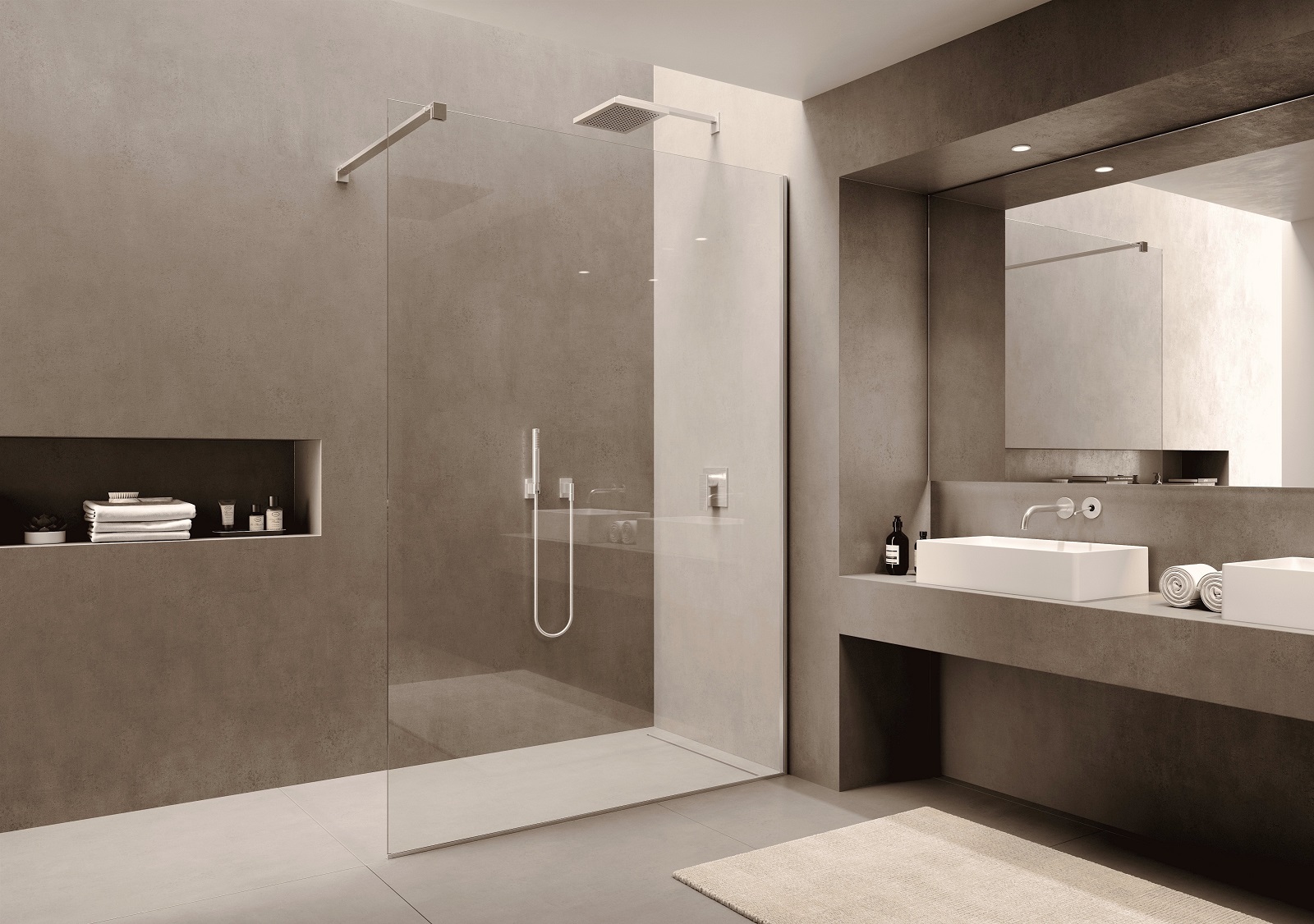 Il profilo parete e il sostegno della doccia walk-in MR-1 della serie Modula di Provex sono nella finitura spazzolata effetto acciaio inox. Il vetro di sicurezza ha uno spessore di 8 mm. L’altezza della serie è di 200 cm con estensibilità fino a 5 cm. Prezzo del modello in foto 1.302 euro. www.provex.eu Il profilo parete e il sostegno della doccia walk-in MR-1 della serie Modula di Provex sono nella finitura spazzolata effetto acciaio inox. Il vetro di sicurezza ha uno spessore di 8 mm. L’altezza della serie è di 200 cm con estensibilità fino a 5 cm. Prezzo del modello in foto 1.302 euro. www.provex.eu