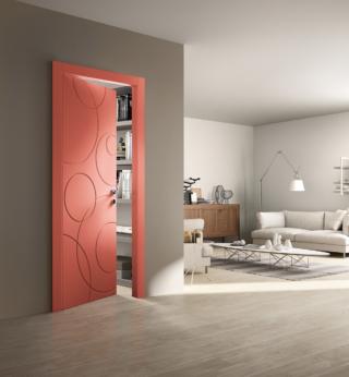 Porta FerreroLegno Yncisa Pantone 2019 living coral Porta FerreroLegno Yncisa Pantone 2019 living coral