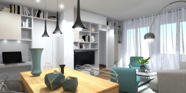 Arredare un soggiorno difficile. progetto in 3d cose di casa Arredare il living