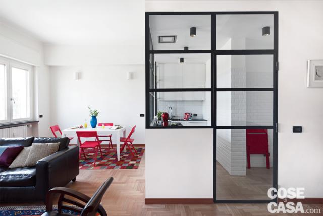 la cucina nel box vetrato in 70 mq da bi a trilocale la cucina nel box vetrato in 70 mq da bi a trilocale