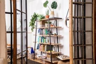 kavehome KH_THINH libreria legno massello di acacia a finitura naturale sbiancata kavehome KH_THINH libreria legno massello di acacia a finitura naturale sbiancata