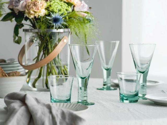 bicchieri trasparenti verde sagaform-homi 2019 bicchieri trasparenti verde sagaform-homi 2019