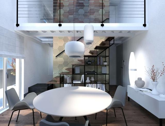 la quinta che fa da sfondo è rivestita in carta da parati a motivo geometrico Flay Perception di Inkiostro Bianco. la quinta che fa da sfondo è rivestita in carta da parati a motivo geometrico Flay Perception di Inkiostro Bianco.