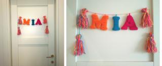 •	Appendete tutto al cordoncino e il festone è pronto