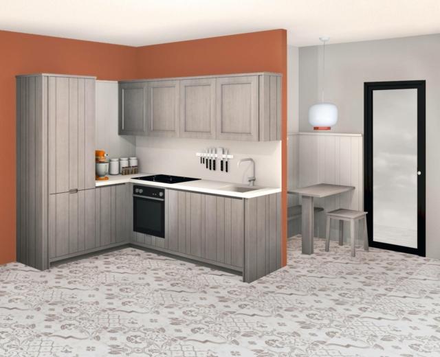 Vista della cucina con zona pranzo Vista della cucina con zona pranzo
