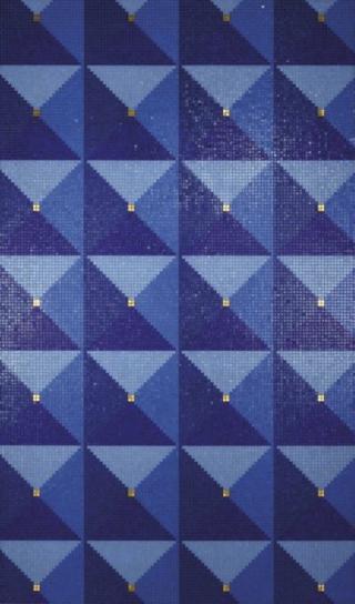 Mosaico Ferrara Oro Giallo (design Alessandro Mendini) di Bisazza, 2016.