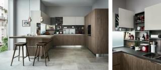 cucina Ethica.Go di Veneta Cucine pensili per sfruttare spazio angolare cucina Ethica.Go di Veneta Cucine pensili per sfruttare spazio angolare
