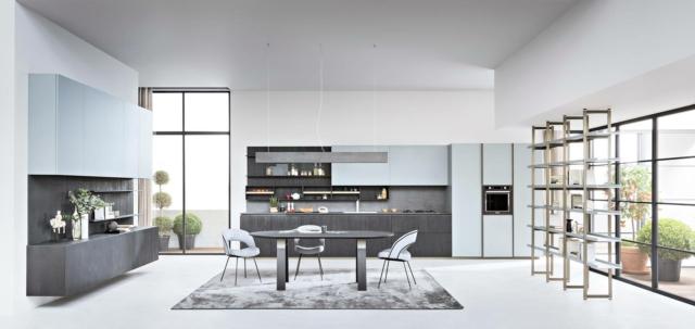 cucina con il living coordinato Segni di Zampieri, cucina con il living coordinato Segni di Zampieri,