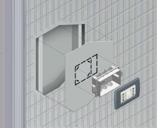 controtelaio per passaggio cavi elettrici per pareti in muratura e cartongesso syntesis luce di ECLISSE controtelaio per passaggio cavi elettrici per pareti in muratura e cartongesso syntesis luce di ECLISSE