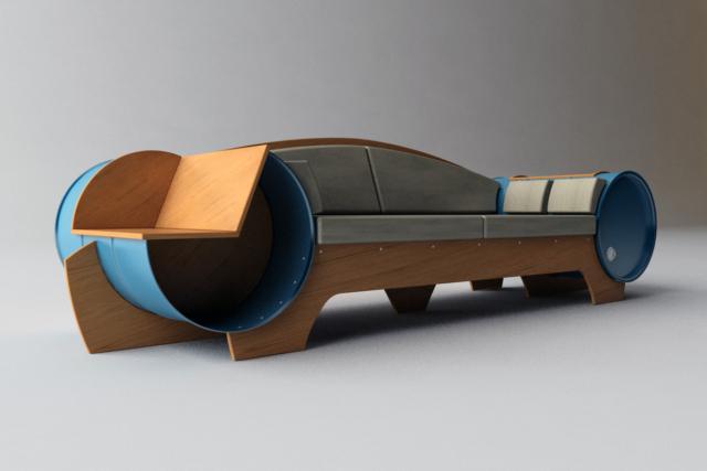 Asia Design Milano - Tortona Rocks - Fuorisalone 2019 - Vladimir Kevreshan - Roni Mada - Barrel Couch Asia Design Milano - Tortona Rocks - Fuorisalone 2019 - Vladimir Kevreshan - Roni Mada - Barrel Couch