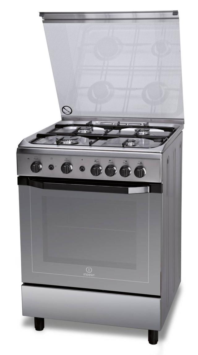 cucina a gas a libera installazione mod. I6GG1F(X)/I F084413 Indesit cucina a gas a libera installazione mod. I6GG1F(X)/I F084413 Indesit