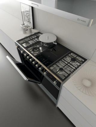 blocco cottura free-standing realizzato da Smalvic LESS blocco cottura free-standing realizzato da Smalvic LESS
