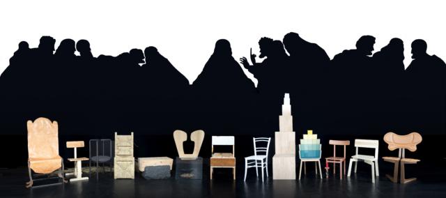 La Repubblica del Design - Fuorisalone 2019 - Bovisa - Le tredici sedie mai dipinte nell'ultima cena di Leonardo 2013 - Collezione MAC Lissone La Repubblica del Design - Fuorisalone 2019 - Bovisa - Le tredici sedie mai dipinte nell'ultima cena di Leonardo 2013 - Collezione MAC Lissone