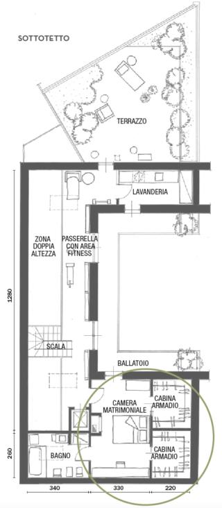 Pianta camera matrimoniale Pianta camera matrimoniale