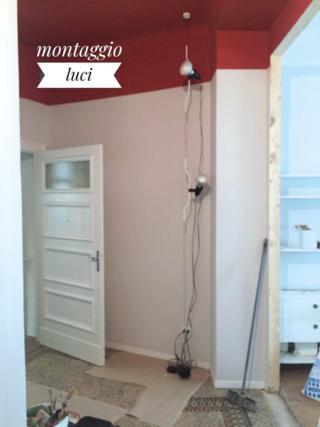 controsoffitto dipinto di rosso riproporziona montaggio luci controsoffitto dipinto di rosso riproporziona montaggio luci