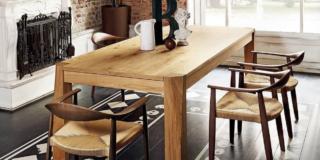 tavolo rettangolare legno massiccio Slash di Colico Design