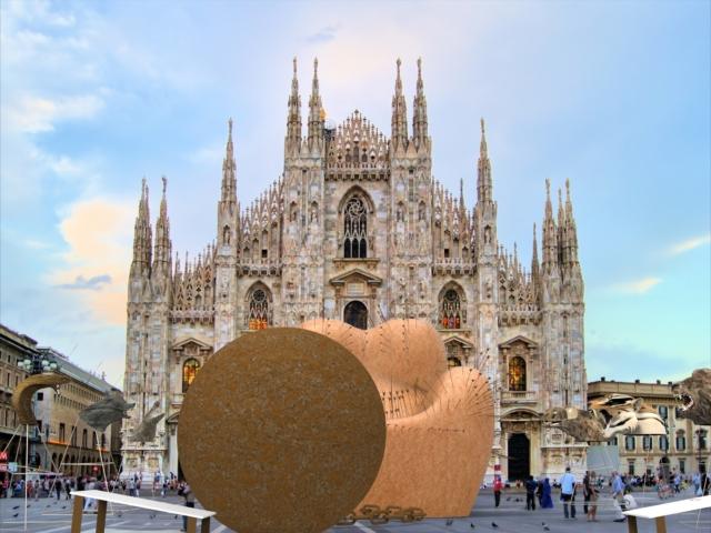 Gaetano Pesce - Installazione Maestà Soffrente - Piazza Duomo - Salone del Mobile 2019 - Fuorisalone 2019 Gaetano Pesce - Installazione Maestà Soffrente - Piazza Duomo - Salone del Mobile 2019 - Fuorisalone 2019