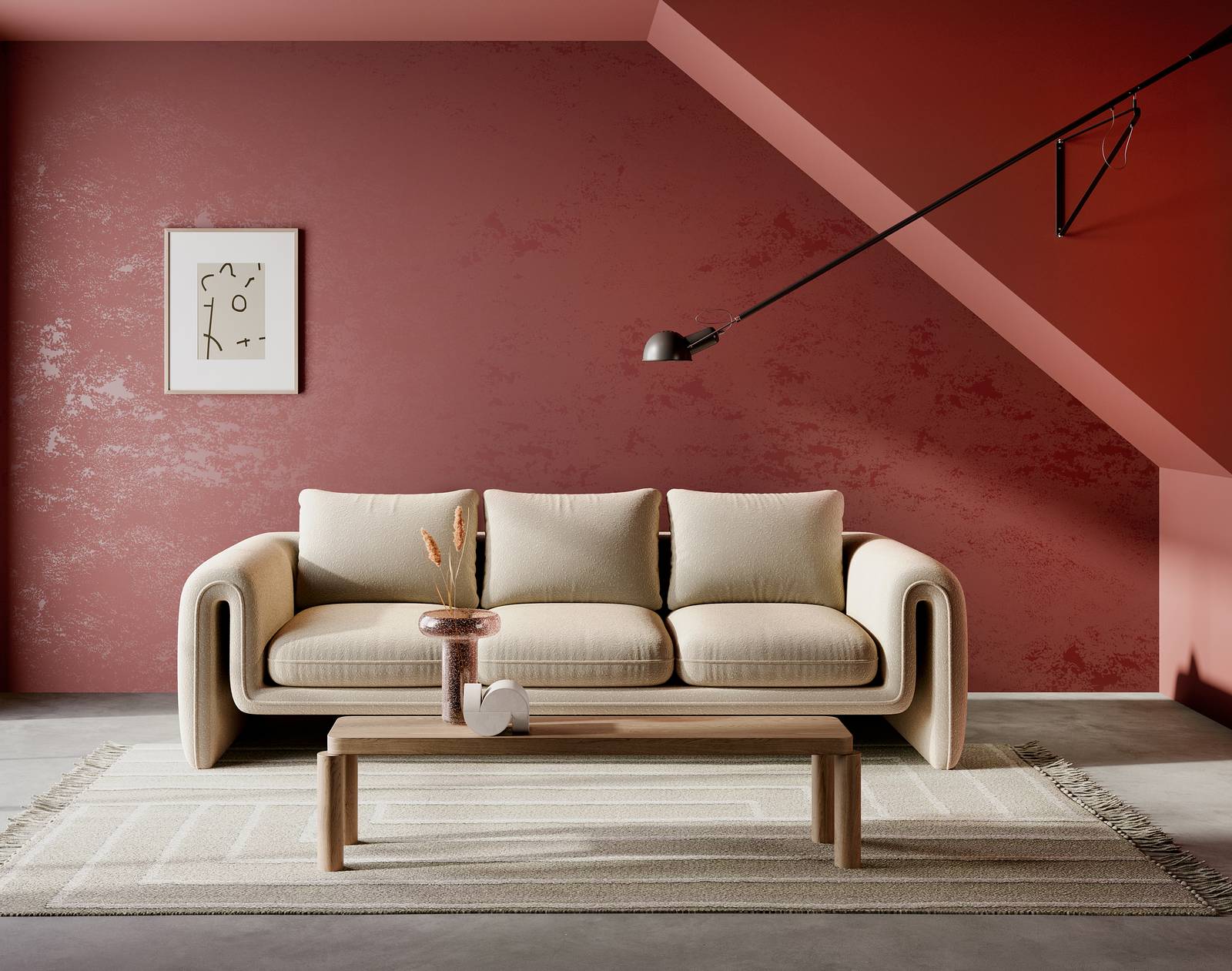 Può essere applicato sulle pareti come una carta da parati X-KIN di FENIX®, nella raffinata colorazione Rosso Jaipur Brina, il nuovo rivestimento murale che dà vita ad una superficie ultra opaca, morbida al tatto e anti-impronta; inoltre il colore è particolarmente resistente alla luce. Un rotolo misura L 10,5 x H 1,3 metri. Prezzo 1.865 euro /rotolo. www.fenixforinteriors.shop