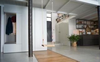 Freedhome in ingresso con modulo appendiabiti e scarpiera.