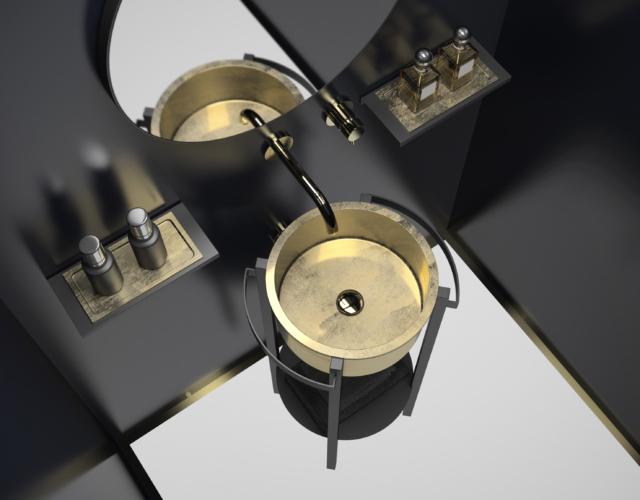 lavabo di forma cilindrica Tondo Plus di Glass Design è realizzato in VetroFreddo lavabo di forma cilindrica Tondo Plus di Glass Design è realizzato in VetroFreddo