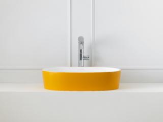 lavabo senza bordo Ios 54 di Victoria + Albert è realizzato in Quarrycast, una miscela di rara roccia calcarea vulcanica e resine ad alte prestazioni, resistente e facile da pulire lavabo senza bordo Ios 54 di Victoria + Albert è realizzato in Quarrycast, una miscela di rara roccia calcarea vulcanica e resine ad alte prestazioni, resistente e facile da pulire