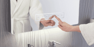 specchio bluetooth per scoltare la musica in bagno