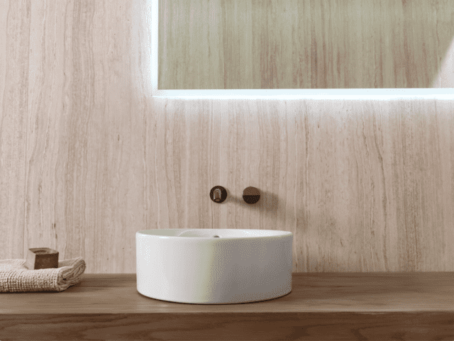 lavabo cilindrico da appoggio della linea Tono di Noken by Porcelanosa Grupo lavabo cilindrico da appoggio della linea Tono di Noken by Porcelanosa Grupo