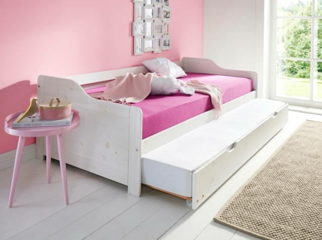 bonprix tim 17171329 cameretta salvaspazio letto bianco con secondo letto estraibili parete rosa bonprix tim 17171329 cameretta salvaspazio letto bianco con secondo letto estraibili parete rosa