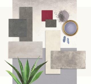 Leroy Merlin moodboard effetto cemento