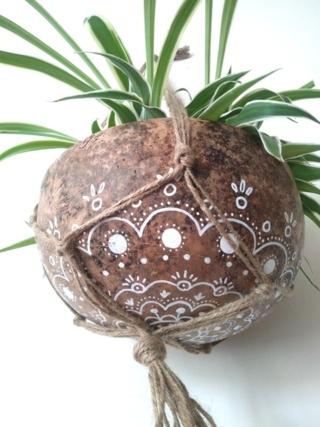 Mettete la pianta con il sottovaso nella ciotola e il portavaso è pronto Mettete la pianta con il sottovaso nella ciotola e il portavaso è pronto