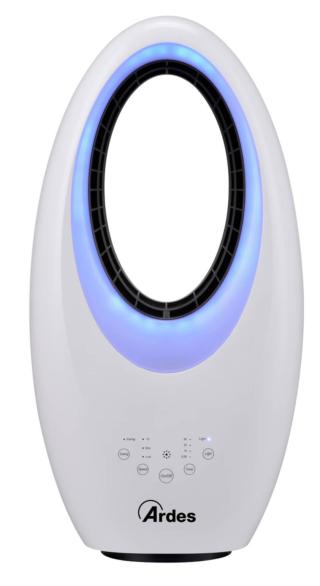 ventilatore con oscillazione orizzontale senza pale Muna Bladeless di Ardes ventilatore con oscillazione orizzontale senza pale Muna Bladeless di Ardes