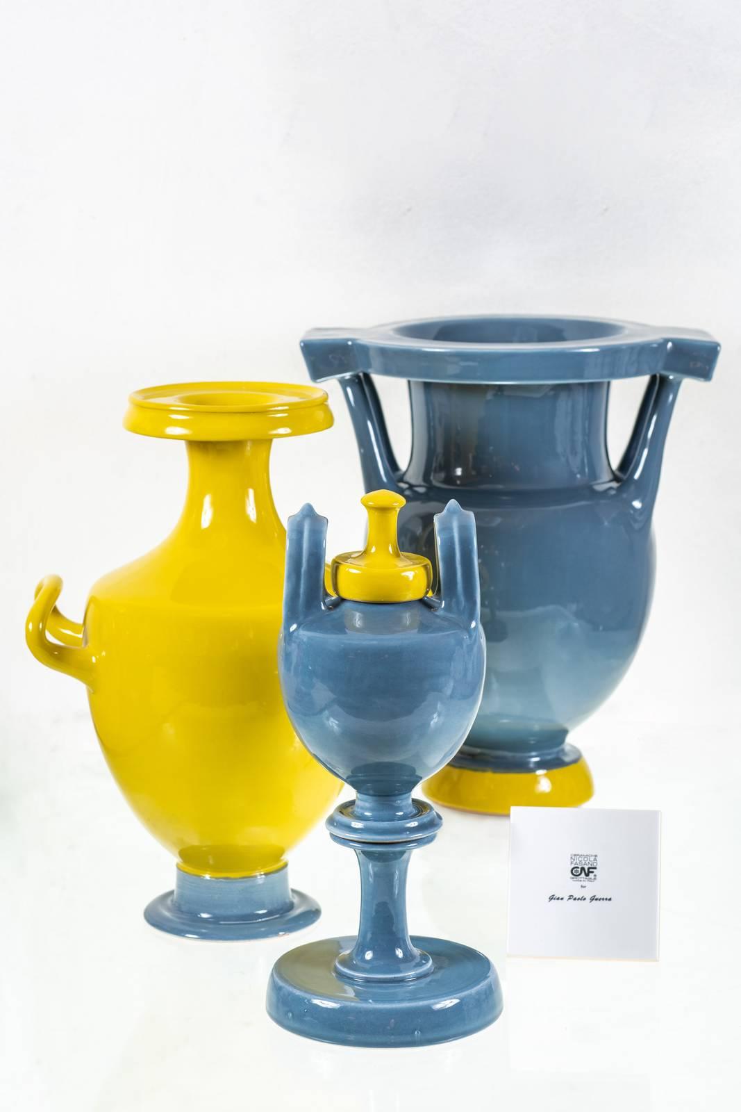 Capsule collection Cratos (anfore, idrie e crateri) designer Gian Paolo Guerra per CNF, Ceramiche Nicola Fasano di Grottaglie Capsule collection Cratos (anfore, idrie e crateri) designer Gian Paolo Guerra per CNF, Ceramiche Nicola Fasano di Grottaglie